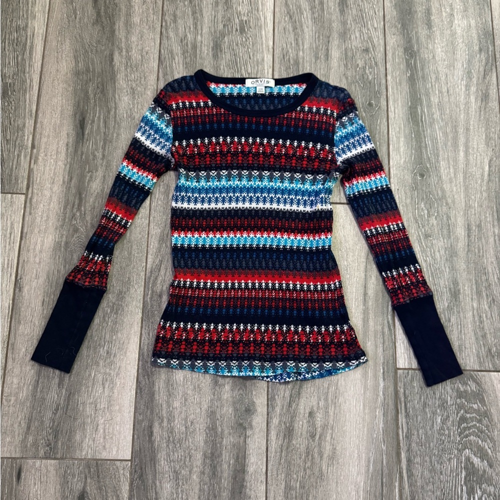 Orvis Multicolor thermal Knit Top